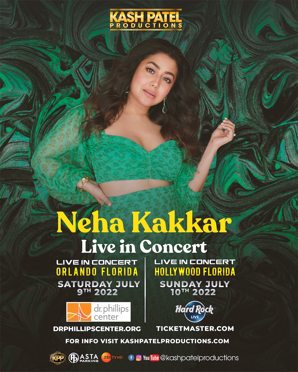 Neha Kakkar - Orlando FL, Hollywood FL - July 2022