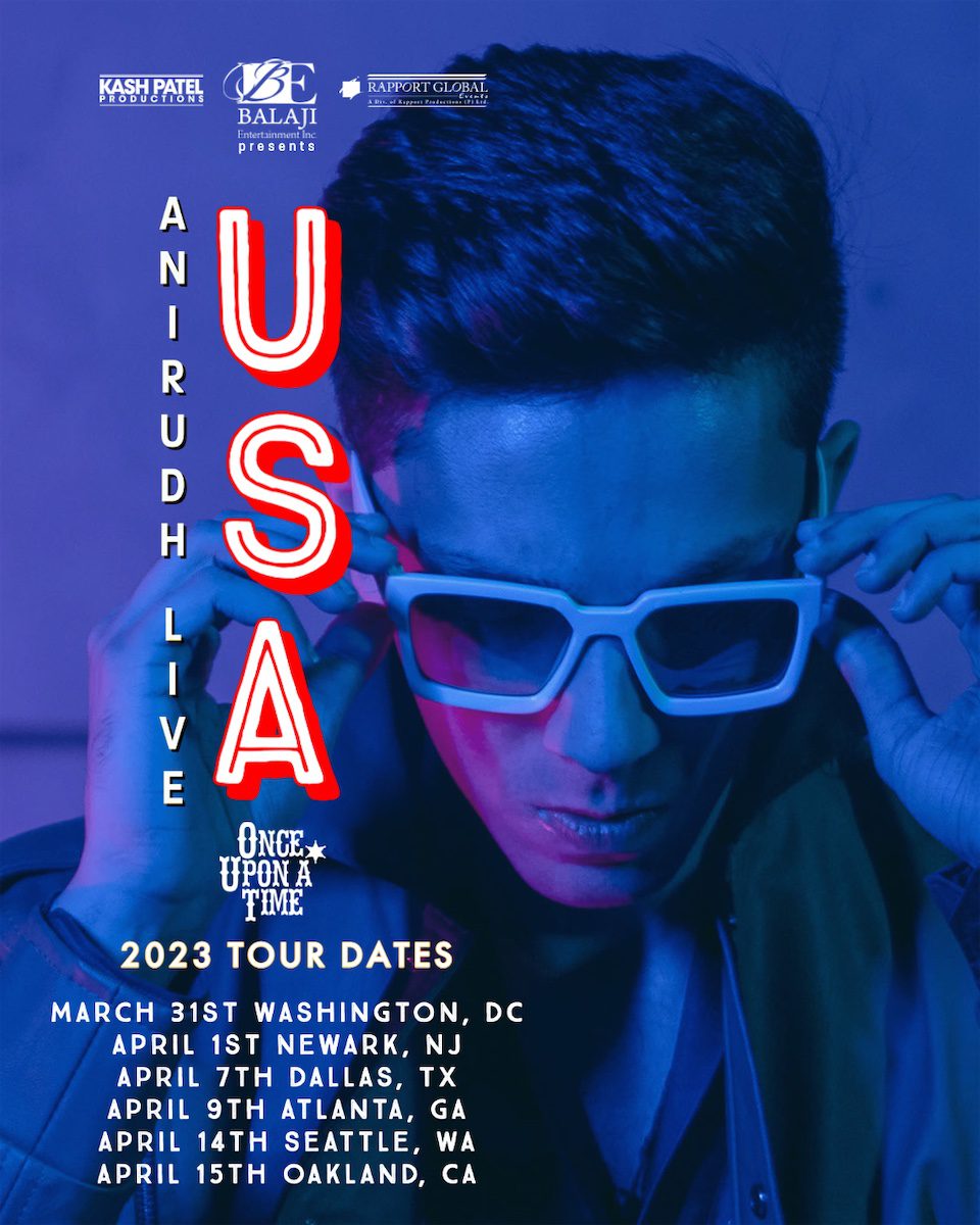 Kash Patel Productions Anirudh Once Upon A Time USA Tour 2023 1