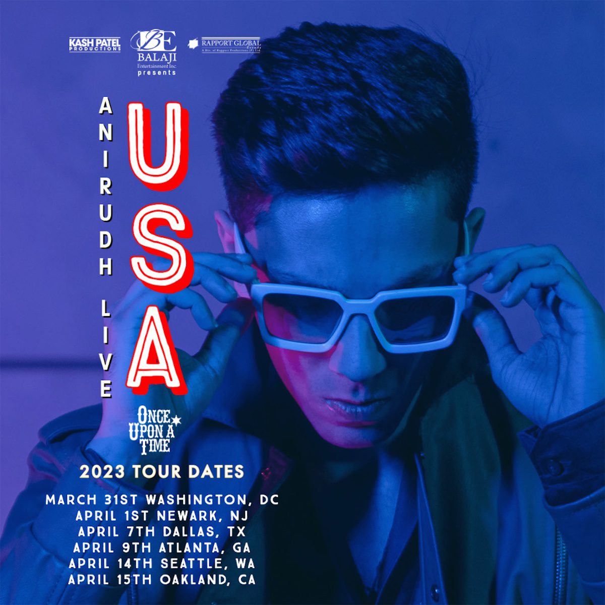 Kash Patel Productions Anirudh Once Upon A Time USA Tour 2023 2